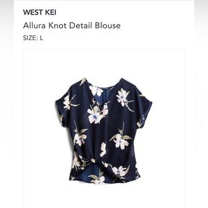STITCH FIX - West Kei Allura Knot Detail Blouse